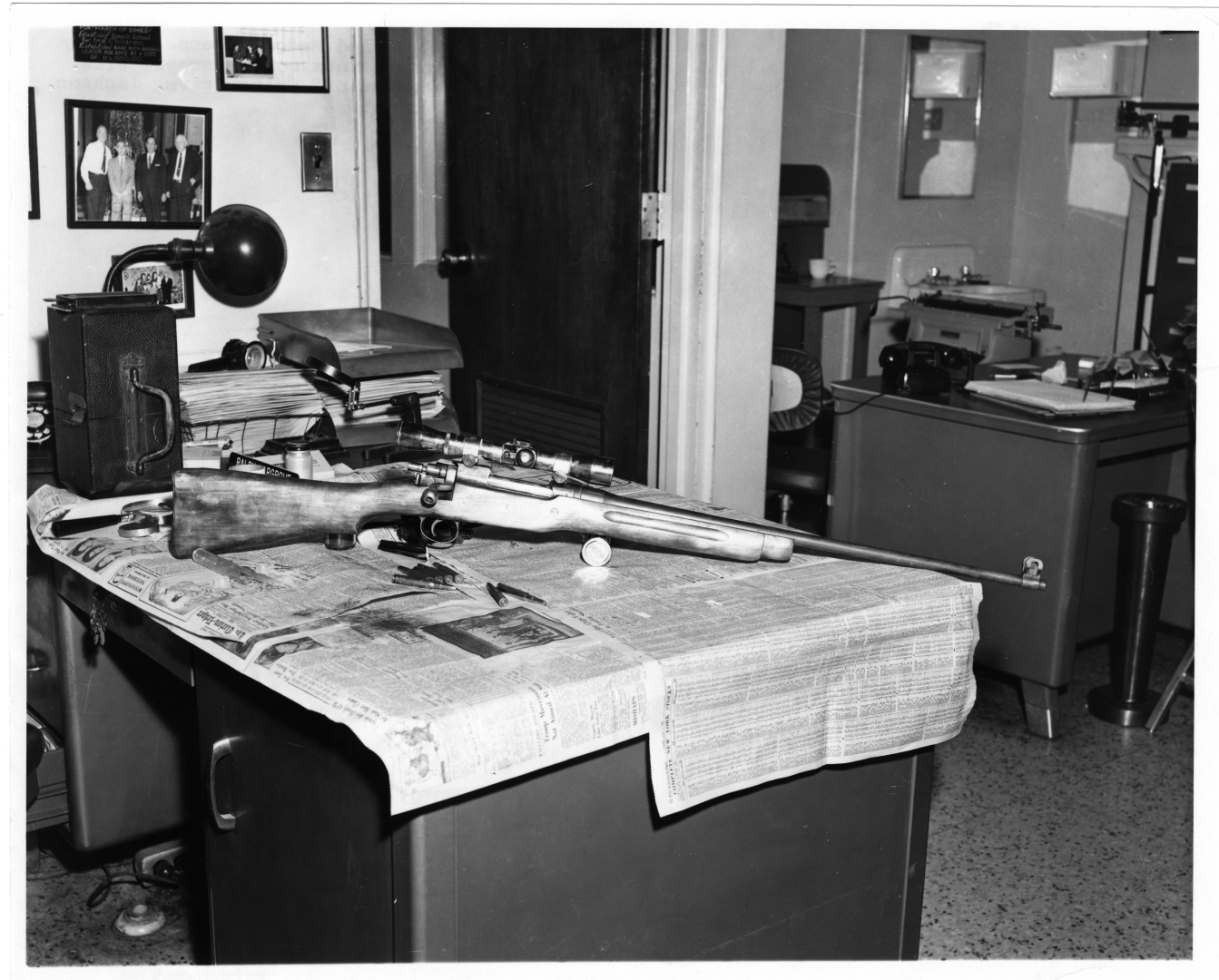 6.13,_1963._Rifle_that_killed_Medgar_Evers._Located_latent_fingerprints_on_telescopic_site._Medgar_was_shot_off_Delta_Drive,_Jackson,_Miss.